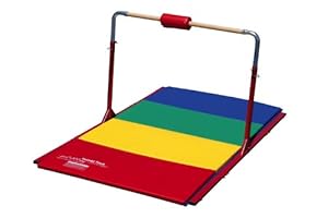 Tumbl Trak Junior Red Kip Bar, 48-Inch x 54-Inch Red Steel Base and 1-1/2-Inch Diamater Solid Maple Adjustable Bar from 38-Inch at Sears.com
