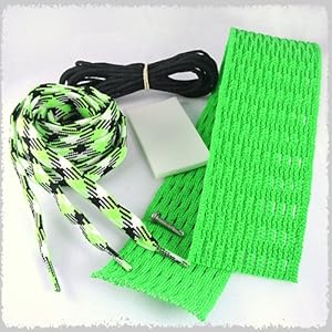 Stick Doctor Lacrosse Mesh Stringing Kit - The Riddler (Neon Green/Black/White) at Sears.com