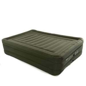 Smart Air Beds Raised Ultra Tough Inflatable Mattress with Rechargable Pump, Bag and Patch Kit (Green, Queen) at Sears.com