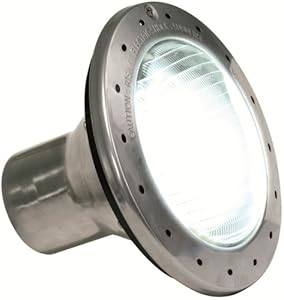 Zodiac WPHV300WS250 120-Volt 300-Watt Stainless Steel White Large Incandescent Pool and Spa Light  250-Feet Cable