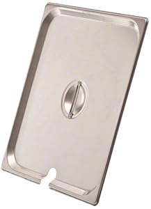 Browne Foodservice CP8232NC Stainless Steel Steam Table Pan Cover  Two-Third