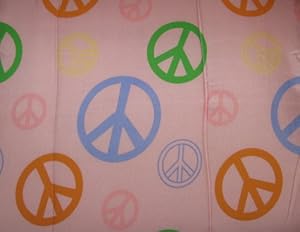 Divatex Twin Comforter - Dusty Rose Pink with Peace Signs at Sears.com