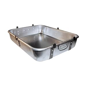 Winware by Winco Winware Aluminum Roast Pan 18 Inch x 24 Inch x 4-1/2 Inch with Lugs