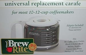 Brew Rite Universal Replacement Carafe 10-12 Cup at Sears.com