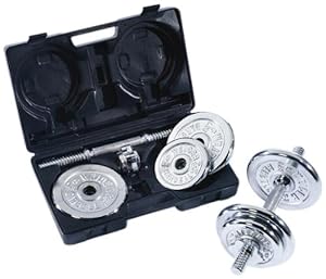 Weider 40 lb. Chrome Dumbbell Set with Plastic Carry Case at Sears.com