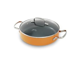 Fiesta CW0004864 Covered Skillet with Side Handles 2.5-Quart Tangerine