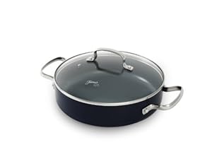 Fiesta CW0004862 Covered Skillet with Side Handles  2.5-Quart  Cobalt