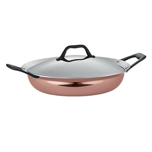 Tramontina Limited Editions Barazzoni 3 Quart Full-Clad Copper Exterior Covered Everyday Pan