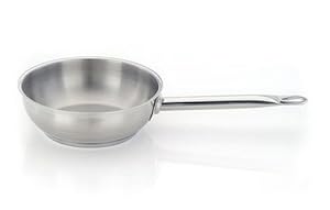 Homichef 9.5 Inch Splayed Stainless Saute Pan