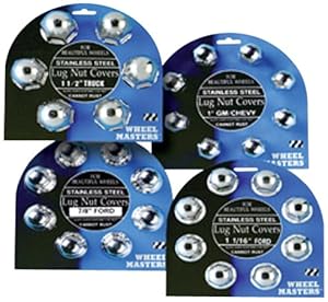 Wheel Masters 8012 1.5" Stainless Steel Lug Nut Cover - Pack of 6 at Sears.com