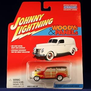 Johnny Lightning '41 CHEVY SPECIAL DELUXE WAGON * RED w/ FLAMES * Johnny Lightning 2002 CUSTOM WOODYS & PANELS Release 2 1:64 Scale Die Cast Vehi at Sears.com