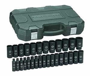 GearWrench 84935 1/2-Inch Drive Impact Socket Set Deep Metric, 29-Piece at Sears.com