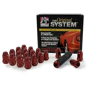 Gorilla Automotive 21132RD Small Diameter Acorn Red 4 Lug Kit (12mm x 1.50 Thread Size) - Pack of 16 at Sears.com