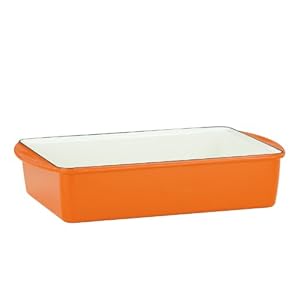Lenox Corporation Mario Batali by Dansk Classic 13 x 9 x 3 in. Deep Lasagna/Roaster - Persimmon