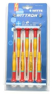 WITTE 89377 7-Piece Wittron 1000V Insulated Precision Slotted/Phillips Screwdriver Set at Sears.com