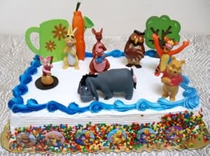 Disney Winnie the Pooh 100 Acre Themed 16 Piece Birthday Cake Topper Set Featuring Rabbit, Kanga, Owl, Tigger, Piglet, Eeyore, W at Sears.com