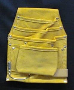 Trademark Tools 70-1111 10 Pocket Leather Nail Bag