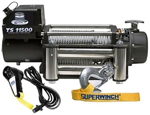 Superwinch 1511200 Tiger Shark 11.5, 12 VDC winch, 11,500 lb/5,216 kg capacity with roller fairlead at Sears.com