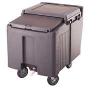 Cambro ICS125LB-180 Sliding Lid Polyethylene Standard Height Ice Caddy  29-1/4-Inch  Gray