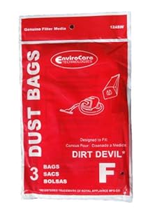 Royal 12 Royal Dirt Devil Canister Type F Allergy Vacuum Bags, Can Vac, Power Pak Vacuum Cleaners, 3-200147-001, 3200147001, 200147, R at Sears.com