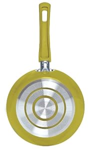 Cinsa 311395 Fashion Cook Personal Non-Stick 1.7mm Gauge Aluminum Fry Pan  7-Inch  Kiwi Green color