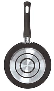 Cinsa 311402 Fashion Cook Personal Non-Stick 1.7mm Gauge Aluminum Fry Pan  9.5-Inch  Gray color