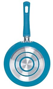 Cinsa 311394 Fashion Cook Jumbo Non-Stick 1.7mm Gauge Aluminum Fry Pan  12-Inch  Fresh mint color