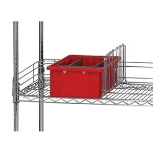 Quantum Storage Systems DIV24 Divider for 24" Deep Wire Shelving Units, Chrome Finish, 1" Width x 24" Length x 8" Height (Pack o at Sears.com