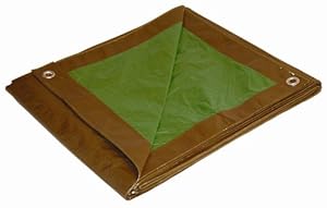 Dry Top 126402 26-by-40-Foot 5-Millimeter Tarp, Brown/Green Reversible at Sears.com