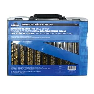 Task Tools 09260 170-Piece Tuf-E-Nuf Titanium-Coated HSS Drill Bit Set with Case at Sears.com