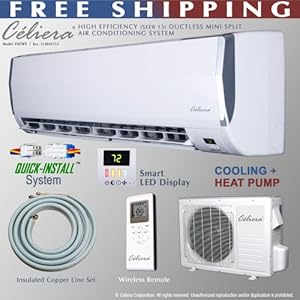 Celiera 12000 BTU Ductless Mini Split Air Conditioner + Heat Pump - Indoor and Outdoor Units + Line Set + Installation Kit) - 11 at Sears.com