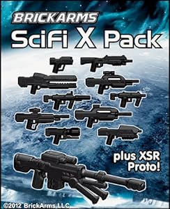 BrickArms Black BrickArms 2.5" Scale Weapon Pack Set of all 11 Sci-Fi X Series Weapons Black at Sears.com