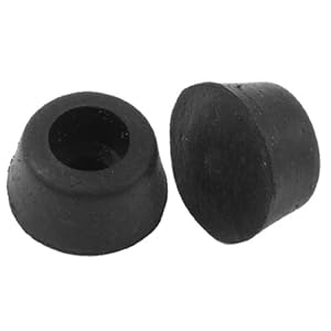 Amico 9/32" Rubber Chair Table Leg End Caps Furniture Covers Protectors Black 200 Pcs at Sears.com
