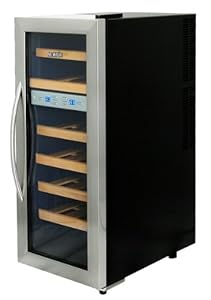NewAir AW-211ED Streamline 21 Bottle Dual Zone Thermoelectric Wine Cooler, Stainless Steel at Sears.com