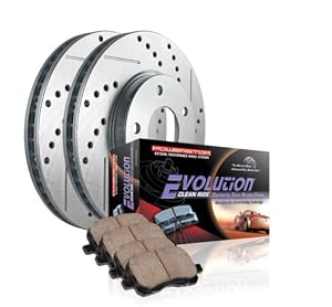 Power Stop K1798 Rear Ceramic Brake Pad and Cross Drilled/Slotted Combo Rotor One-Click Brake Kit at Sears.com