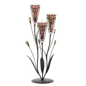 Gifts & Decor Leopard Lily Triple Candle Holder Centerpiece Stand at Sears.com