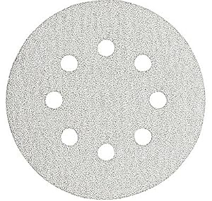 Bosch SR6W180 6-Inch Hook & Loop Sanding Disc, 6-Hole, White, 180 Grit, 5 Pack at Sears.com