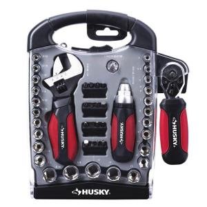 Husky 45-Piece Stubby-Handle Combination Wrench and Socket Set: Work in Tight Areas at Sears.com
