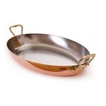 Mauviel M'Heritage Copper Oval Fry Pan 30cm Bronze HDL