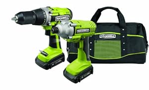 Rockwell RK1801K2 18-Volt Lithiumtech Cordless Drill and Impact Driver Combo Kit at Sears.com