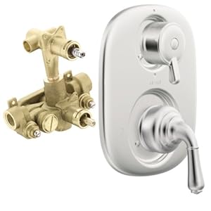 Moen T4110-3330 Monticello Moentrol Valve Trim Kit with Lever Handle with Valve, Chrome at Sears.com