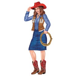 Beistle Jointed Cowgirl Party Accessory (1 count) (1/Pkg) at Sears.com