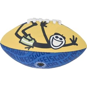 Life is Good Good Times Aqua Mini Football, Sunny Yellow, One Size at Sears.com