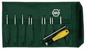 Wiha 26985 System 4 ESD Safe Drive-Loc Slotted 1.5-4.0 and Phillips 000-1 and Torx T1-T15, Interchangeable 12-Piece Set at Sears.com