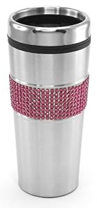 Crystal Case Purple Crystal Rhinestone 18oz Diva Stainless Steel Coffee Mug Drink Tumbler with Lid at Sears.com