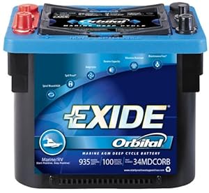 Exide 34MDCORB Orbital Sealed Deep-Cycle VRLA AGM Marine/RV Battery at Sears.com