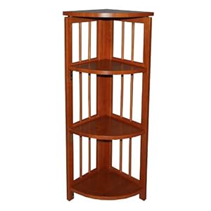 Yu Shan 4 Shelf Corner Bookcase at Sears.com