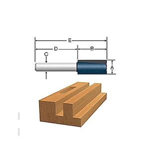 Bosch 85243M 1-Inch Diameter 1-1/4-Inch Cut Carbide Tipped Double Flute Straight Router Bit 1/2-Inch Shank at Sears.com