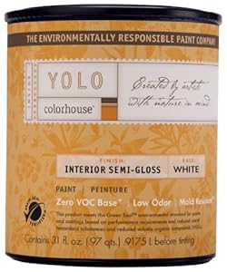 YOLO Colorhouse Semigloss Interior Paint, Nourish .01, Quart at Sears.com