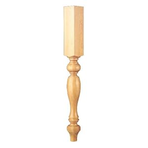 Brown Wood Inc. 01060210CH1 Country French Plain Island Column with Foot, Cherry at Sears.com